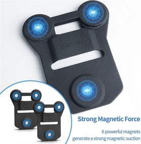 img 3 attached to Universal Body Camera Magnetic Mount with Powerful Suction, Securely Attaches to Clothing for All Body Cams with Wearable Clips