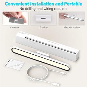 img 2 attached to 💡 Versatile 28LED Dimmable Touch Light: Wireless Under Cabinet Lighting, Rechargeable Magnetic Closet Light for Various Spaces - Reading, Wall, Makeup, Bedside, Study, Office, Kitchen, Bedroom