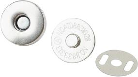 img 1 attached to Z-COLOR 100 Sets Tone Magnetic Buttons 🔲 Snap Clasps for Handbag Purses - 18mm Silver Buttons