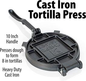 img 3 attached to 🌮 Optimized Chef's Secret 8 Inch Tortilla Cast Iron Press for Effortless and Delectable Tortilla Making in Any Recipe