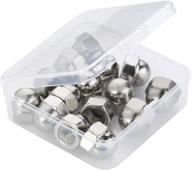 🔩 50 count stainless steel 18-8 (304) acorn cap nuts, 1/4-20 thread, plain finish logo