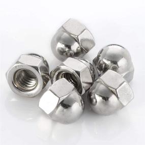 img 1 attached to 🔩 50 Count Stainless Steel 18-8 (304) Acorn Cap Nuts, 1/4-20 Thread, Plain Finish