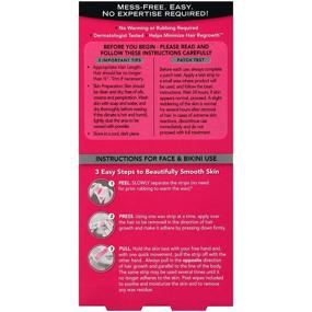 img 3 attached to 💆 Nair Hair Remover Wax Ready-Strips for Facial Hair & Bikini Area, 40 CT