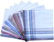 🧦 white border cotton handkerchiefs assortment logo