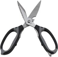 🔪 zhen 9-inch heavy-duty multi-purpose utility kitchen shears - high carbon steel, 6-in-1 scissor logo