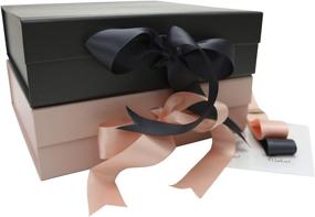 img 1 attached to 🎀 Fashionable SketchGroup Gift Ribbon Foldable Charcoal: Stylish and Functional!