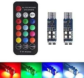 img 3 attached to 🚦 Xinfok T10 W5W RGB LED Car Clearance Lights with RF Control - Enhancing Car Interior Lighting with Remote Control - Car Styling