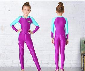 img 3 attached to Protection Sleeves Swimsuit Wetsuit Swimwear Boys' Clothing
