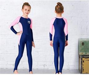 img 1 attached to Protection Sleeves Swimsuit Wetsuit Swimwear Boys' Clothing