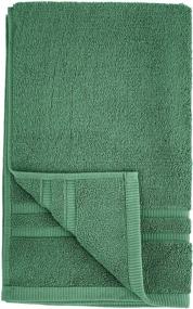 img 3 attached to 🟢 Malachite Green 6-Pack GOTS Certified Organic Cotton Hand Towel by Amazon Basics