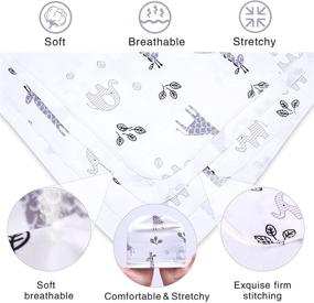 img 2 attached to Soft Newborn Receiving Blanket Hat Set by Elstey - Stretchy Swaddle Wrap for Infant Boy Girl, Cozy Swaddling Sleep Sack, Baby Photography Props (Giraffe)