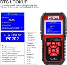 img 1 attached to KONNWEI 【Upgraded】 OBD2 Scanner - Professional Auto Code Reader | Car 🔧 Diagnostic Tool for Check Engine Light | OBD II Car Diagnostic Tool Since 1996