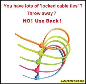 img 1 attached to Unlock Cable Ties in 1 Second! Reuse 🔓 with CABLE TIE OPENER - Pocket-sized & Stainless Steel
