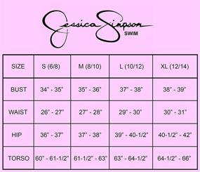 img 1 attached to Flattering Jessica Simpson Shirred Hipster Bottoms for Women's Swimsuits & Cover Ups