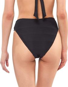 img 2 attached to Flattering Jessica Simpson Shirred Hipster Bottoms for Women's Swimsuits & Cover Ups