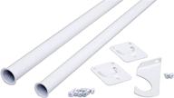 🔧 heavy duty adjustable rod: closet pro cd-0024-48/72wt - 48 by 72-inch, white логотип