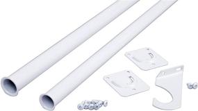 img 2 attached to 🔧 Heavy Duty Adjustable Rod: Closet Pro CD-0024-48/72WT - 48 by 72-Inch, White