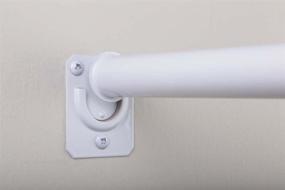 img 1 attached to 🔧 Heavy Duty Adjustable Rod: Closet Pro CD-0024-48/72WT - 48 by 72-Inch, White