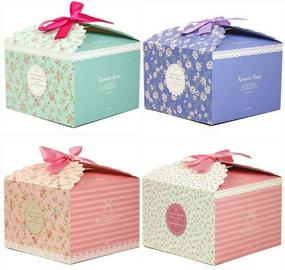 img 4 attached to 🎁 Charming Chilly Gift Boxes: 12 Decorative Treats & Handmade Bath Bombs Shower Soaps Boxes for Christmas, Birthdays, Holidays, Weddings - Flower Patterned