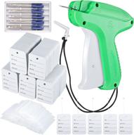 6006 pieces clothes garment tag attacher garment tag applicator machine 2 inch standard plastic fasteners barbs clothing paper tag size name style tags steel needles (light green) logo