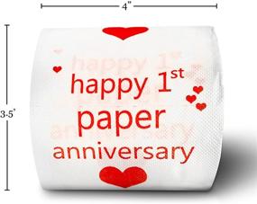 img 2 attached to 🎉 Rejoice with Happy First Anniversary Toilet Paper - Celebrating the Paper Anniversary!