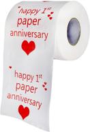 🎉 rejoice with happy first anniversary toilet paper - celebrating the paper anniversary! logo