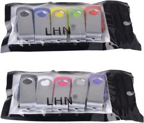 img 1 attached to LHN 8GB Swivel USB Flash Drive Bulk Pack (10 Units) - USB 2.0 Memory Stick with 9 Color Options