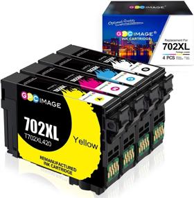 img 4 attached to 🖨️ GPC Image Remanufactured Replacement Ink Cartridges for Epson 702XL - Compatible with WF-3720 WF-3730 WF-3733 printers