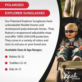 img 3 attached to 🕶️ Polarized Explorer Sunglasses for Babies, Toddlers, Kids by Real Shades