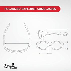 img 2 attached to 🕶️ Polarized Explorer Sunglasses for Babies, Toddlers, Kids by Real Shades