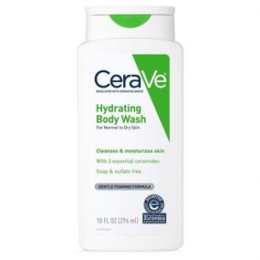 img 4 attached to 🧴 CeraVe Moisturizing Body Wash with Hyaluronic Acid and Ceramides - Ideal for Dry Skin, Paraben, Sulfate & Fragrance Free - 10 Ounce