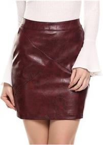 img 4 attached to 👗 Zeagoo Leather Bodycon Waist Women's Clothing - A Versatile Option for Stylish Fashion