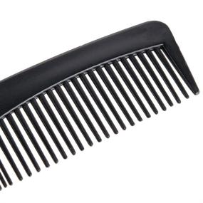 img 2 attached to 🖤 Favorite (12 Pack) 5" Thin Pocket Hair Comb Beard & Mustache Combs for Men's Hair, Beard, Mustache, and Sideburns (Black) - Flexible Design