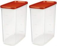 🔴 set of 2 rubbermaid 1776473 racer red 21 cup dry food storage containers логотип