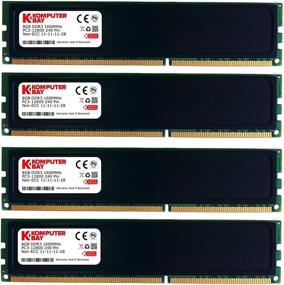 img 1 attached to Komputerbay 32GB (4X 8GB) DDR3 PC3-12800 1600MHz DIMM with Black Heatspreaders 240-Pin RAM Desktop Memory | XMP Ready, 11-11-11-28 Timeline