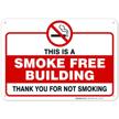 smoking building aluminum indoor outdoor logo