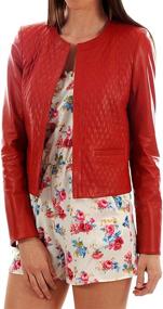 img 3 attached to Azrah Traders Lambskin Leather X Small Women's Clothing and Coats, Jackets & Vests