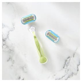 img 2 attached to ⚡️ Optimized for Smoothness: Gillette Venus Extra Smooth Razors for Women, 1 Venus Razor, 2 Razor Blade Refills – Designed to Provide a Close, Silky Shave