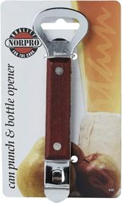 img 1 attached to Convenient and Versatile Norpro Brown Can Punch Bottle Opener: Your Ultimate Beverage Accessory