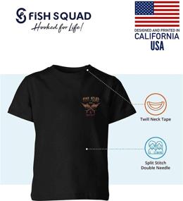 img 2 attached to Рыбная веселуха для детей: Fish Squad графические футболки - прочные футболки с коротким рукавом для мальчиков и девочек.