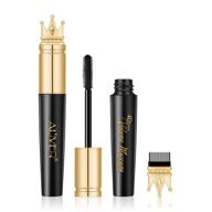 💦 waterproof 4d silk fiber lash mascara - long lasting, smudge-proof & natural thickening for lengthening, volumizing, clump-free application in black logo