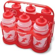 cramer big mouth squeeze wide mouth water bottles - leak-proof push/pull cap for team sports, football, lacrosse, hockey, soccer - bpa-free plastic water bottles logo