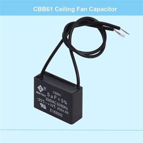 img 3 attached to 🌀 Podoy CBB61 Ceiling Fan Capacitor 5uf 250VAC 50/60HZ 2 Wire - Compatible with New Tech