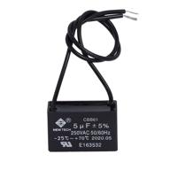 🌀 podoy cbb61 ceiling fan capacitor 5uf 250vac 50/60hz 2 wire - compatible with new tech logo