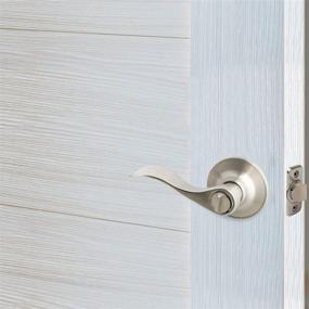 img 2 attached to Enhance Privacy with Design House 700492 Springdale 2-Way Adjustable Privacy Door Lever in Satin Nickel