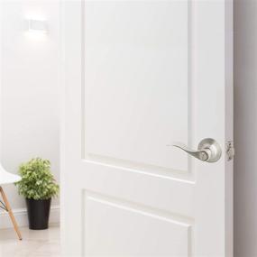 img 3 attached to Enhance Privacy with Design House 700492 Springdale 2-Way Adjustable Privacy Door Lever in Satin Nickel