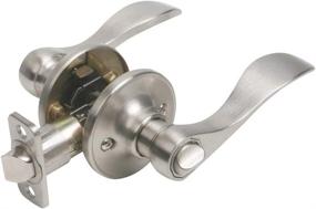 img 4 attached to Enhance Privacy with Design House 700492 Springdale 2-Way Adjustable Privacy Door Lever in Satin Nickel