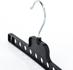 img 2 attached to 👔 Space Saving Closet Travel Hangers - HANGERWORLD 6 Black 8.9inch Plastic: Perfect Solution for Multiple Garments and Coats