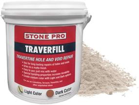 img 1 attached to Traverfill Light - StonePro Travertine Hole Repair (1 Lb.)