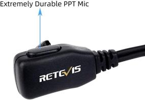 img 2 attached to 📞 Retevis 1 Pin Walkie Talkie Earpiece Headset with PTT Microphone - Compatible with Retevis RT45, Motorola T100, T107, T100TP, T200TP, T260, T260TP, T280, T460C, T465, T600, T605, T800, T5428, T6200 Two Way Radios (1 Pack)